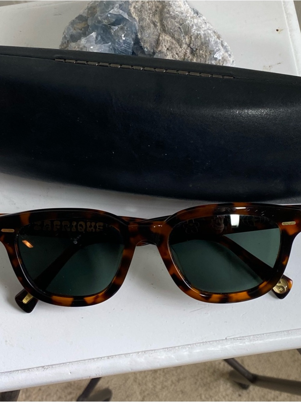 RAEN Zafrique Myles - Huru Tortoise Polarized Sunglasses with Dark Green Lenses